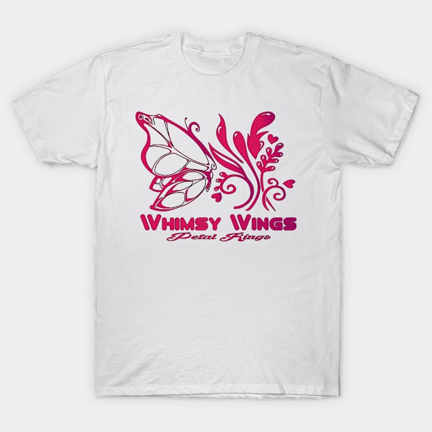 Whimsy Wings Petal Rings Flower Butterfly Nature Lovers T-Shirt by Mirak-store 